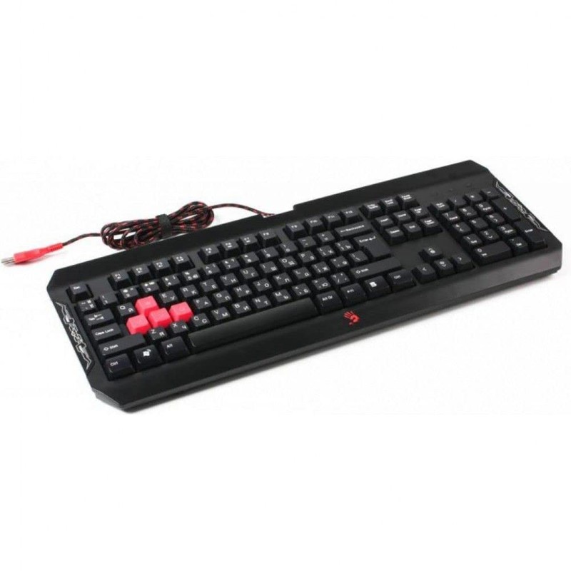 BLOODY Gaming Keyboard, Double-Secured Water Resistant Keyboard, Silicon Keys (Q100)
