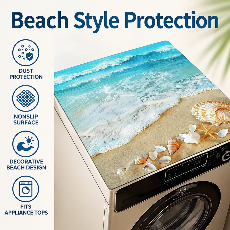 Washer and Dryer Top Mat for Laundry Room - Starfish