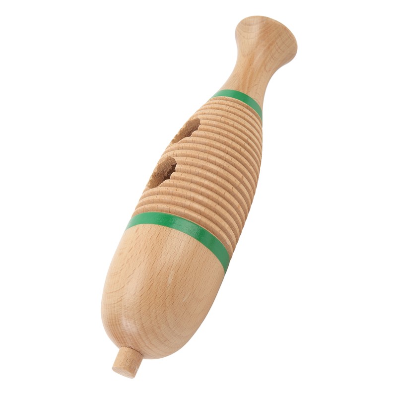 Fish Shaped Guiro Wooden Latin Percussion Musical Instruments with Rhythm