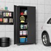 SUXXAN Metal Garage Storage Cabinet with Wheels, 73'' Steel Cabinets