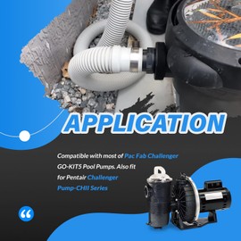 usvehj Pool Pump Gasket Seal O-Ring Rebuild Repair Kit Replace for PS-200 Shaft Seal & O-Ring Rebuild Kit, fit for Pac Fab Challenger GO-KIT5 Pool Pumps, for Pentair Challenger Pump-CHII Series