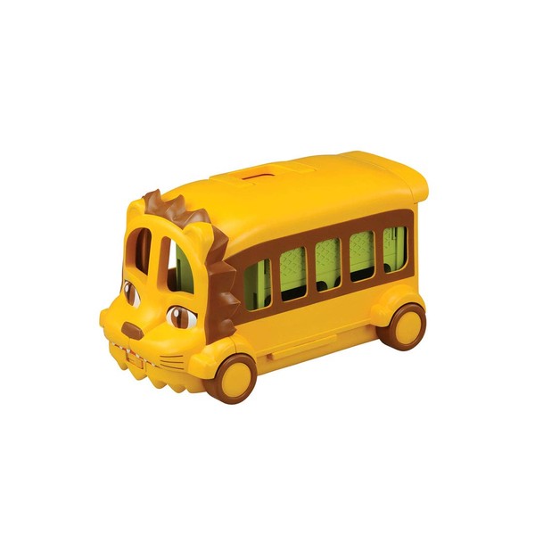 Takara Tomy Ania 3-Way Lion Bus Animal Dinosaur Realistic Moving Figure Toy for Ages 3 and Up, Passed Toy Safety Standards ST Mark Certified