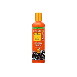 Creme of Nature Crème Of Nature Acai Berry and Keratin Strengthening Shampoo, 12 oz, White