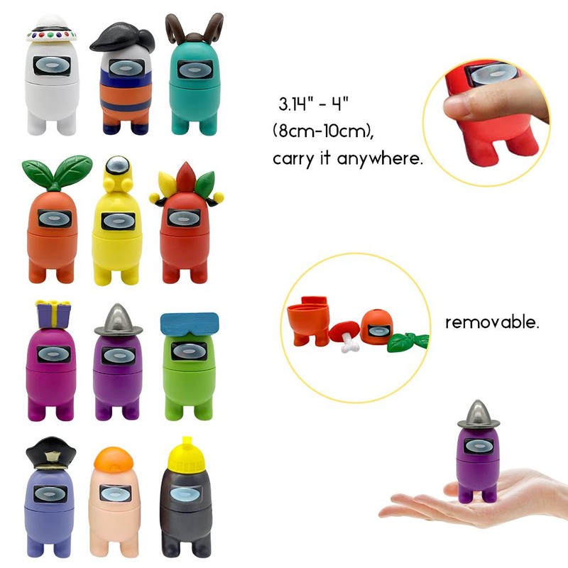 12PCS Toys Collection Game Figures Model Toys Party Favors for