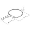 Flat Bottomed Pancake Pan Grey Aluminum Alloy Cooking Pan Non