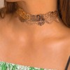 Sttiafay Gold Lace Choker Necklace Exaggerated Chunky Chain Choker Collar