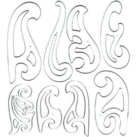 Westcott French Curve Template, Set of 8 (FC-8)