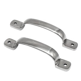Necmetu 2PCS Boat Grab Handles Stainless Steel Boat Handrail 5.7" Heavy Duty Marine Door Grab Handle,Marine Rail, Grab Handle for Marine Yacht