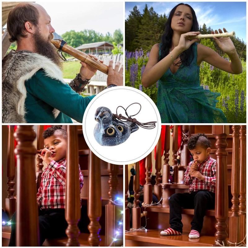 6 Hole Ocarina Musical Instrument Bird Shaped Ocarina Masterpiece for