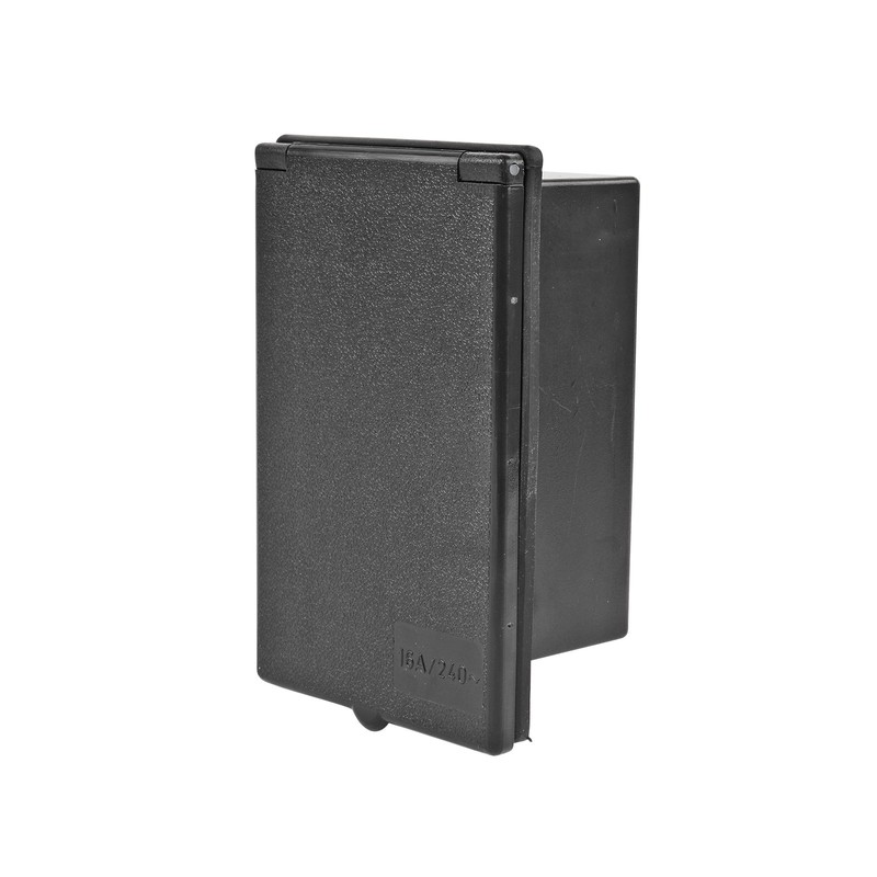 wamovo CEE Outdoor Socket Black Splash-Protected 200-250 V 16 A