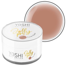 Yoshi Jelly Pro Gel Nails 50 ml - Extra Firm Manicure UV Gel - Professional Gel Nails - Builder Gel for Nails - Nail Gel UV and LED - Gel for Gel Nails - Peach