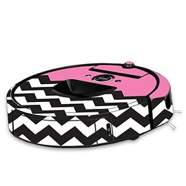 MightySkins Skin Compatible with iRobot Roomba i7 Robot Vacuum - Pink Chevron | Protective, Durable, and Unique Vinyl Decal wrap Cover | Easy to Apply, Remove, and Change Styles | Made in The USA