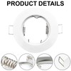 KingYH 8 Pack Recessed Light Frames Set GU10 MR16 Round