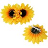 3Pcs Sunflower Headband, Simulation Yellow Floral Fall Sunflower Hair Clips