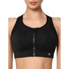 Yvette Strong Support Sports Bra Large Breasts with Front Closure