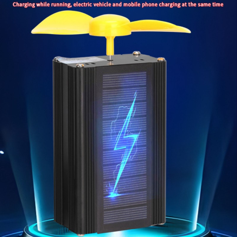 Solar Power Generator Aluminum Alloy ABS Phone Charging Function Wind