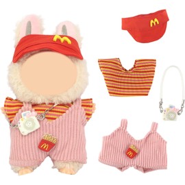 AK KYC 3 Sets of 15cm-17cm Doll Clothes, 10 Pack Mini Cute Doll Clothing Set Accessories, Including Clothes, Shoes, Bows, Hats, etc. (Dolls Not Included)
