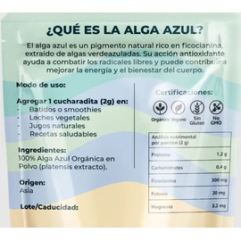 Alga Espirulina Azul Orgánica