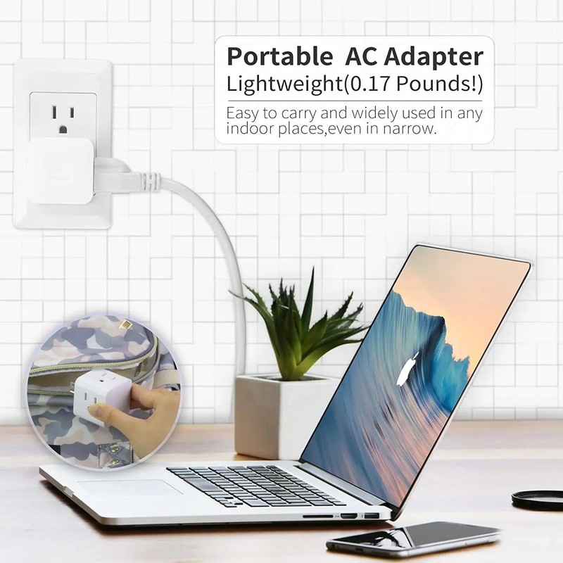 Generic Power Plug 4 outlets Wall Strip Cube (4 Way