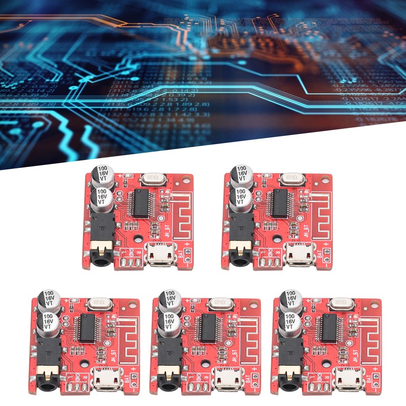 5PCS DIY Bluetooth 5.0 Receiver Board Lossless Decoder Board Wireless