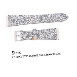 Gatuida Watch Band Replacement Strap for Women Compatible Watch 3 S3 45/46mm Silver Elegant and Sturdy