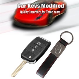 KASER Key Shell Remote Control for Kia - Car Key Remote Key 3 Buttons for Kia Sorento Stonic Carens Venga K3 K5 with KASER Key Ring