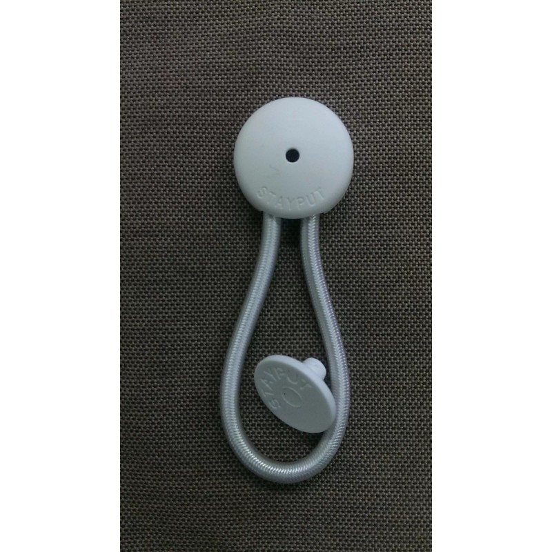 Stay-put stayput 10 WHITE Bungee Shock Cord Clip Loop STAYPUT