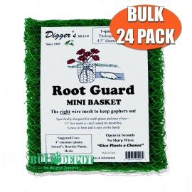 Digger's RootGuardTM Digger's RootGuardTM Heavy Duty Gopher Wire Baskets, 1-Quart Size, BULK 24-QTY