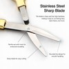 2 Pack Folding scissors,safe portable scissors,small scissors,mini scissors,tsa scissors，stainless steel