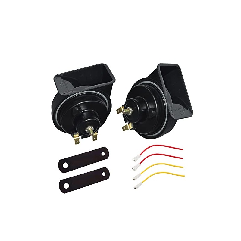 BANVIE Car Horn, Truck Horn Set 12V, 110-125dB High/Low Tone,