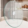 22.8" Lazy Susan for Table Top Tempered Glass Rotating Serving