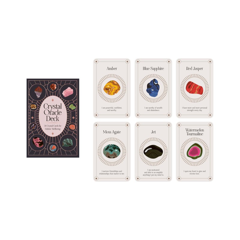 Crystal Oracle Deck: 78 crystal cards for holistic wellbeing