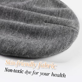 FURTALK Beanie Hats for Women Men Acrylic Knit Cuffed Hat Soft Warm Slouch Ladies Skull Cap Unisex Winter Hats for Men Women