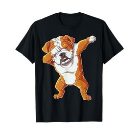 Dabbing English Bulldog T shirt Boys Dab Dance Puppy Lover T-Shirt