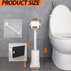GERZWY Bathroom Toilet Paper Holder Stand SUS 304 Stainless Steel