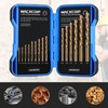 MACXCOIP Cobalt Drill Bit Set, 15Pcs M35 High Speed Steel