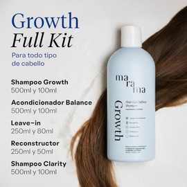 MARAMA | Kit Growth Full | Shampoo Acondicionador | Crecimiento Manzanilla