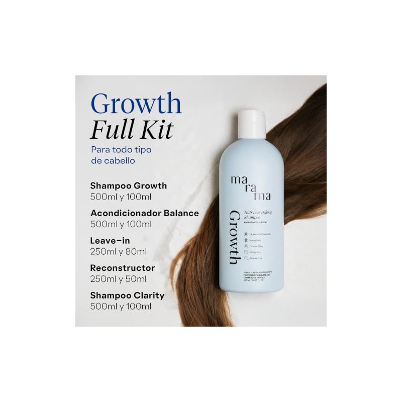 MARAMA | Kit Growth Full | Shampoo Acondicionador | Crecimiento