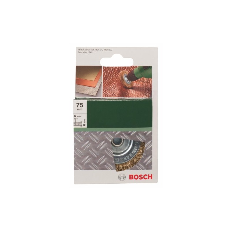 Bosch DIY Accessories 2609256529 DIY Disc Brush Braided Wire Brass-Plated