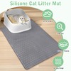 Apatal Cat Litter Mat 28" x 20" Waterproof Rubber Litter