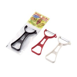 JapanBargain 1543, Japanese Fruit Peeler Vegetable Peeler Carbon Steel Blade Y Peeler Made in Japan, Assorted Color (1)
