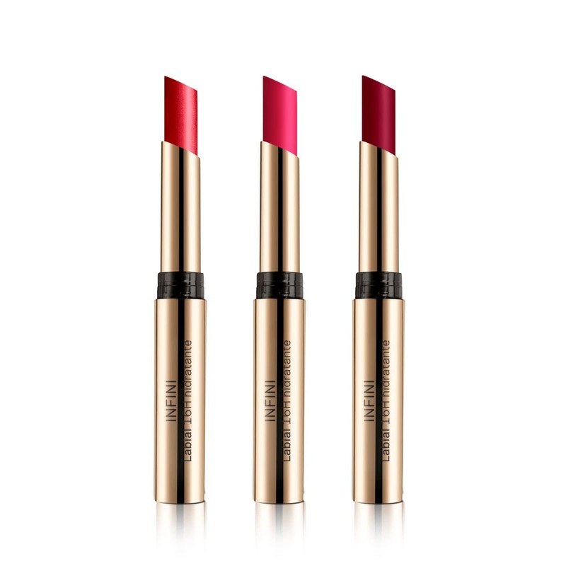 LBEL Set Infini Lápiz Labial Hidratante 2g cu tonos rojos