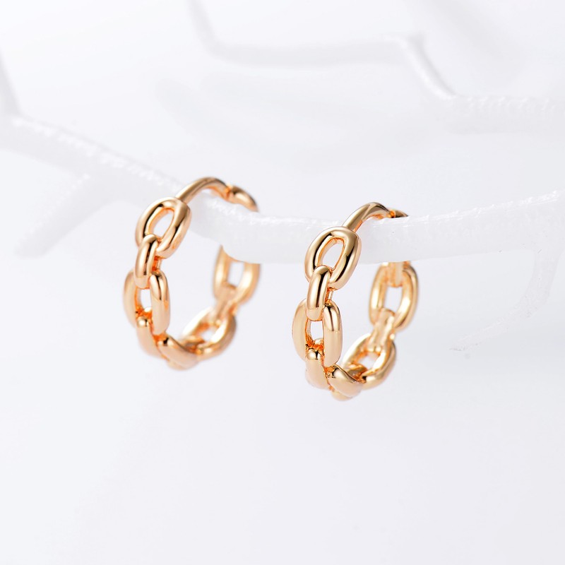 FETTERO Gold Huggie Hoop Earrings for Women Gold Plated Dainty