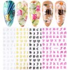 LANODO 8 Pcs Nail Stickers Alphabet 3D English Letters (8