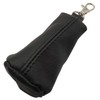 GENUINE LEATHER KEY BAG 1 Compartment in Black Made in