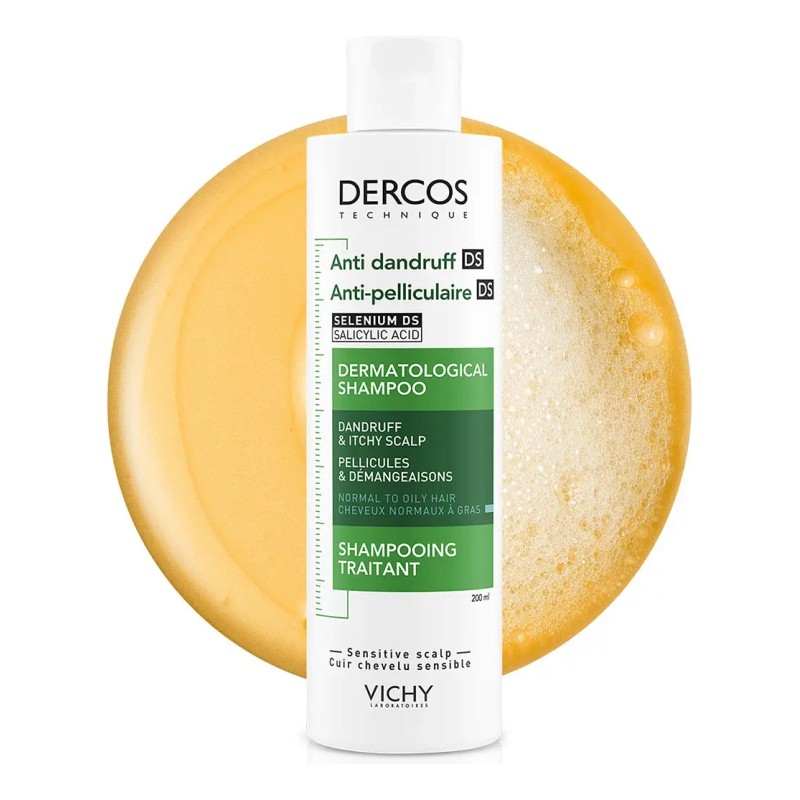 Vichy Shampoo Dercos Anticaspa 200 Ml Cabello Normal A Graso
