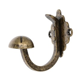 MS Beschläge Wall Hook Coat Hook Rustic Design Coat Hook Towel Holder Bag Holder Vintage Country House Style Steel Hooks Classic Metal Hooks (Antique Brass)