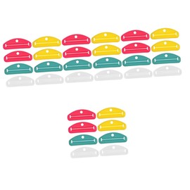 Baluue 32pcs Manual Toothpaste Tube Squeezer Clips Portable Toothpaste Dispenser Tool Bright Colors Waste Reduction for Bathroom and Travel Use