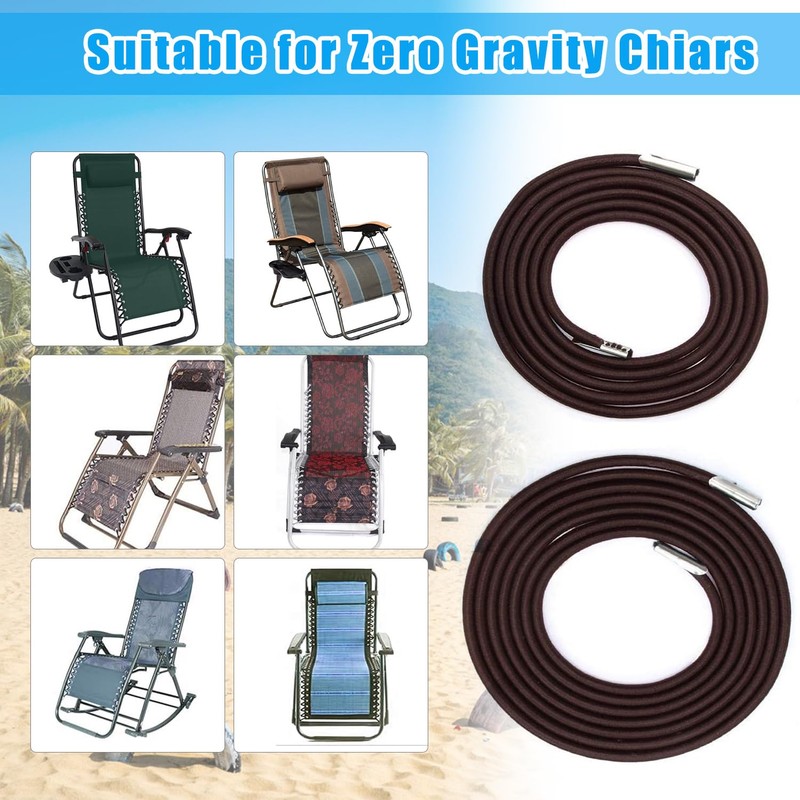 Ostlttyn Zero Gravity Chair Replacement Cord, 4 Pcs Durable Bungee