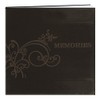 Pioneer - Embroidered Scroll Leatherette Postbound Memory Book 12" X